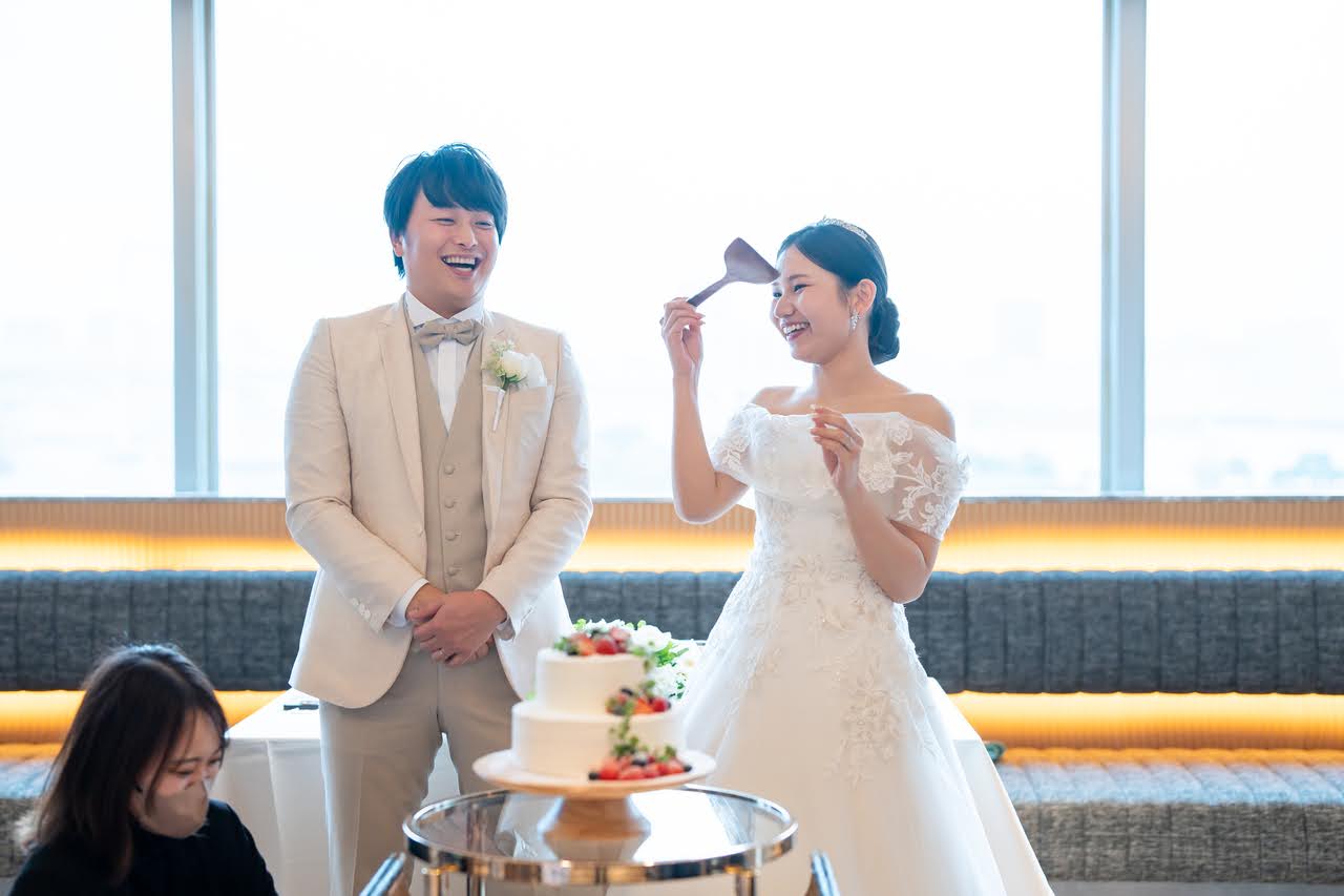 「小さな結婚式お台場店」沢山の意味が詰まってるケーキの演出✨